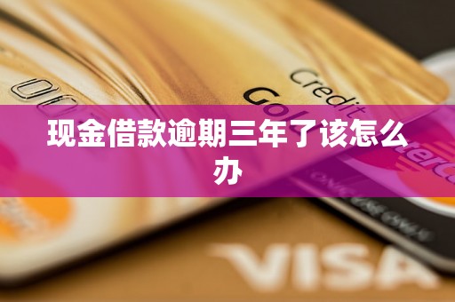 现金借款逾期三年了该怎么办 现金借款逾期三年了该怎么办