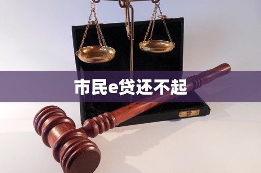 市民e贷还不起 市民e贷还不起