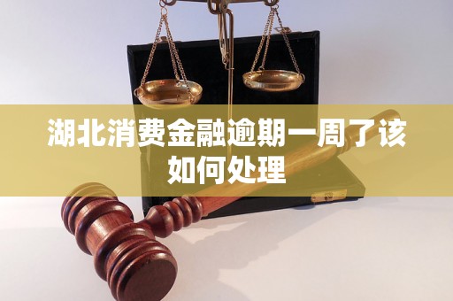 湖北消费金融逾期一周了该如何处理