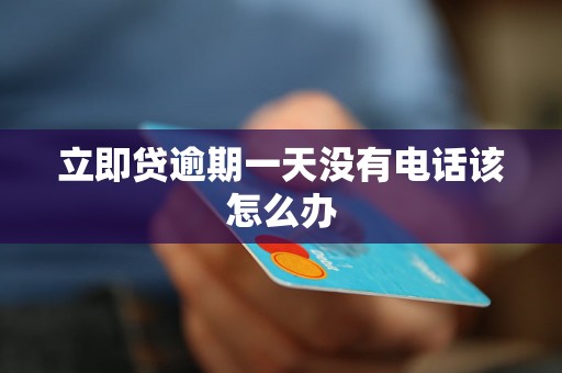 立即贷逾期一天没有电话该怎么办