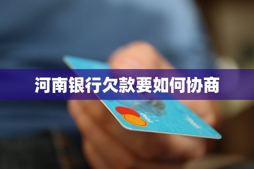 河南银行欠款要如何协商