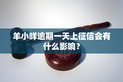 羊小咩逾期一天上征信会有什么影响？
