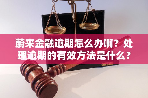 蔚来金融逾期怎么办啊？处理逾期的有效方法是什么？