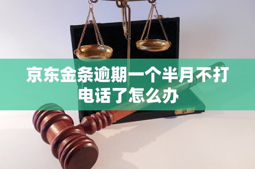 京东金条逾期一个半月不打电话了怎么办 京东金条逾期一个半月不打电话了怎么办