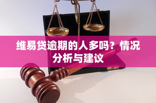 维易贷逾期的人多吗？情况分析与建议