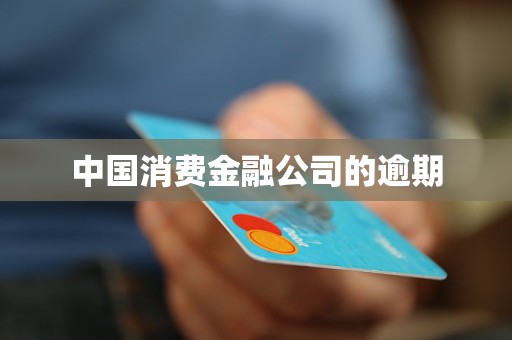 中國消費金融公司的逾期