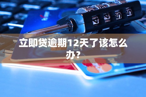 立即贷逾期12天了该怎么办？