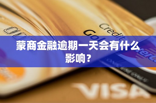 蒙商金融逾期一天会有什么影响？