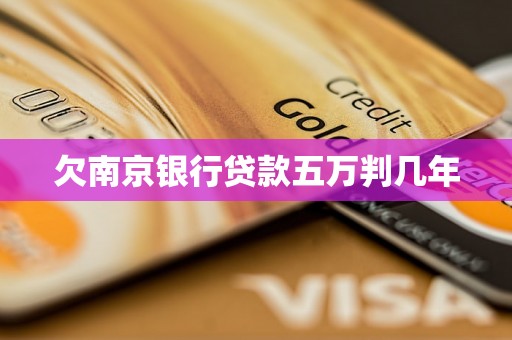 欠南京银行贷款五万判几年