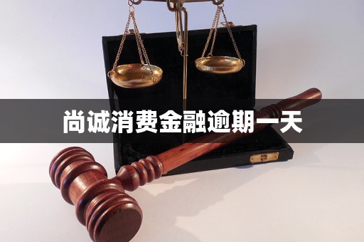 尚誠消費金融逾期一天