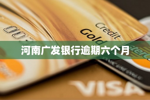 河南广发银行逾期六个月 河南广发银行逾期六个月