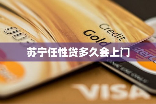 苏宁任性贷多久会上门