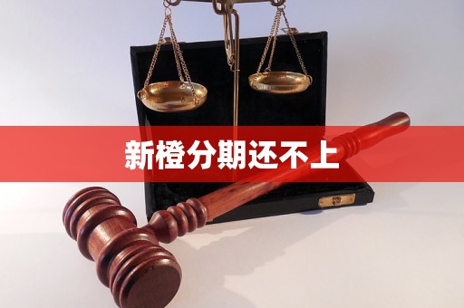 新橙分期还不上