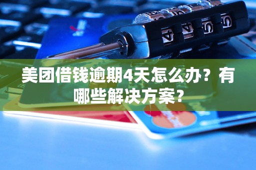 美团借钱逾期4天怎么办？有哪些解决方案？