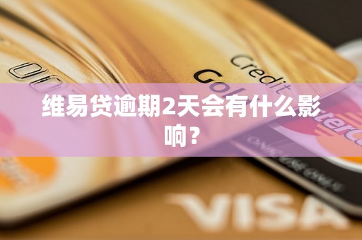 维易贷逾期2天会有什么影响？