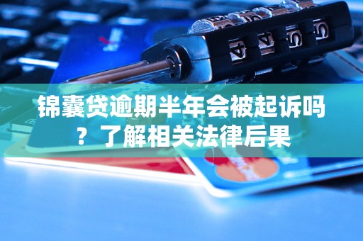 锦囊贷逾期半年会被起诉吗？了解相关法律后果