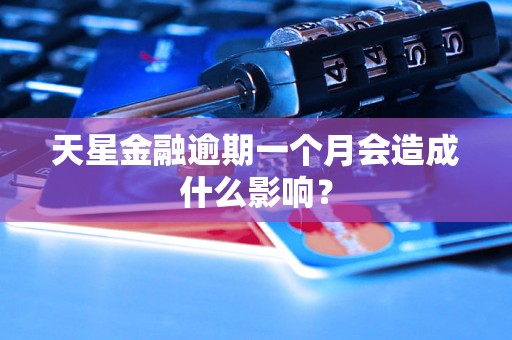 天星金融逾期一个月会造成什么影响? 天星金融逾期一个月会造成什么影响?