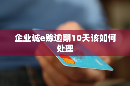 企业诚e赊逾期10天该如何处理