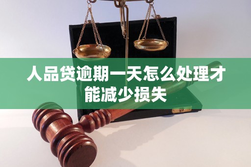 人品贷逾期一天怎么处理才能减少损失
