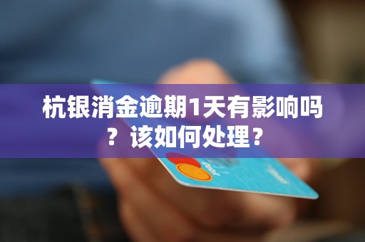杭银消金逾期1天有影响吗？该如何处理？