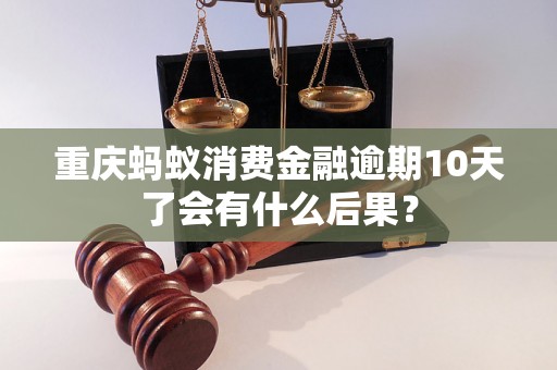 重庆蚂蚁消费金融逾期10天了会有什么后果？