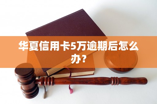 华夏信用卡5万逾期后怎么办? 华夏信用卡5万逾期后怎么办?