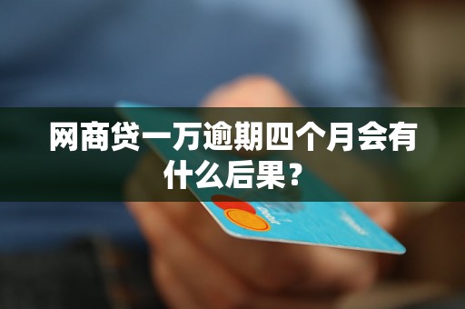 网商贷一万逾期四个月会有什么后果？