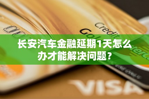 长安汽车金融延期1天怎么办才能解决问题？