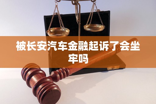 被长安汽车金融起诉了会坐牢吗