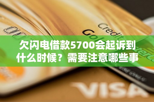 欠闪电借款5700会起诉到什么时候？需要注意哪些事项？