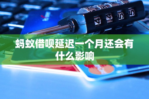 蚂蚁借呗延迟一个月还会有什么影响