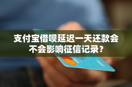 支付宝借呗延迟一天还款会不会影响征信记录? 支付宝借呗延迟一天还款会不会影响征信记录?