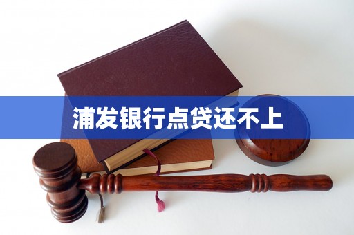 浦发银行点贷还不上 浦发银行点贷还不上