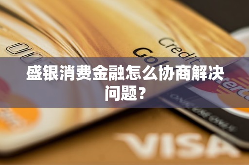 盛銀消費(fèi)金融怎么協(xié)商解決問題？