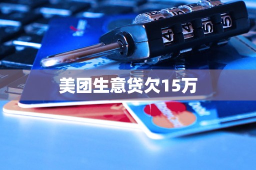 美团生意贷欠15万 美团生意贷欠15万