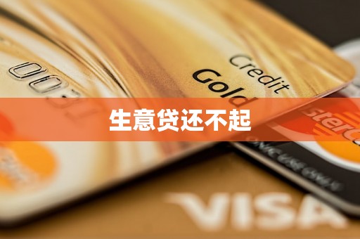 生意贷还不起