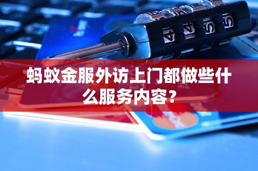 蚂蚁金服外访上门都做些什么服务内容？