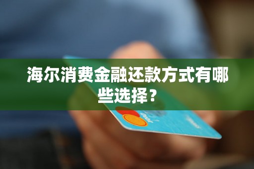 海尔消费金融还款方式有哪些选择? 海尔消费金融还款方式有哪些选择?