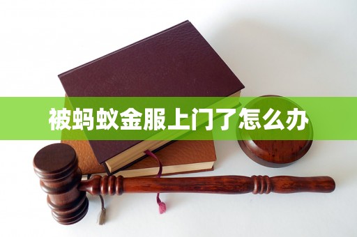被蚂蚁金服上门了怎么办