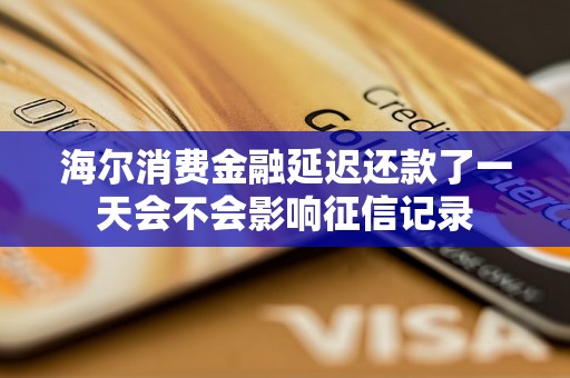 海尔消费金融延迟还款了一天会不会影响征信记录