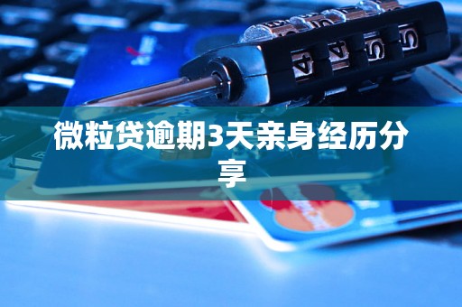 微粒贷逾期3天亲身经历分享