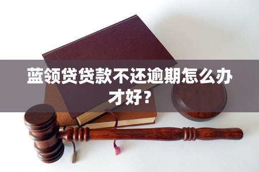 蓝领贷贷款不还逾期怎么办才好？