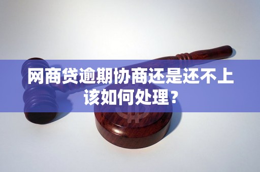网商贷逾期协商还是还不上该如何处理？