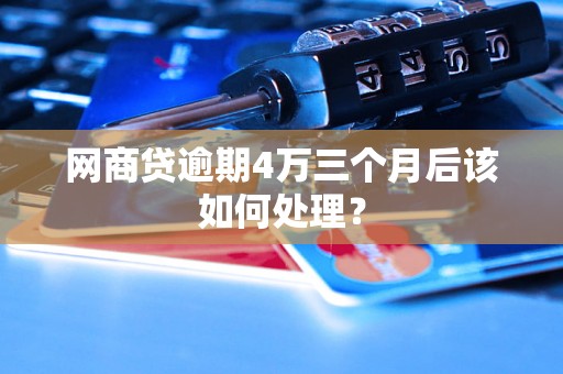 网商贷逾期4万三个月后该如何处理? 网商贷逾期4万三个月后该如何处理?