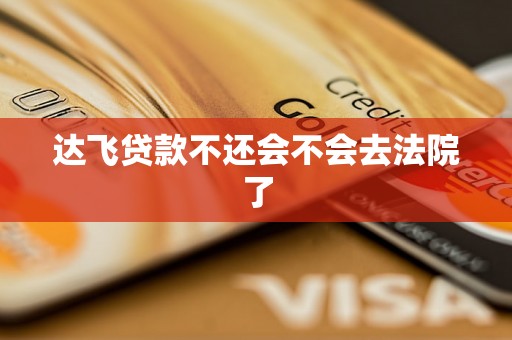 达飞贷款不还会不会去法院了