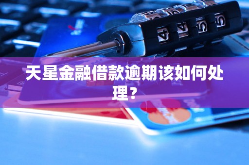 天星金融借款逾期该如何处理？
