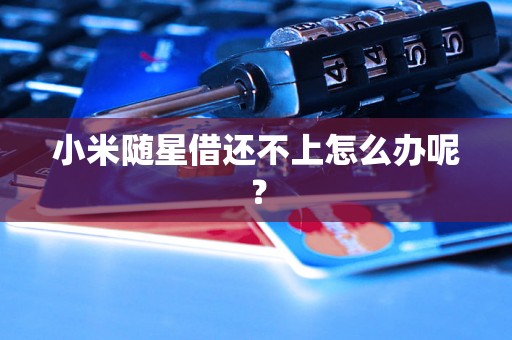 小米随星借还不上怎么办呢? 小米随星借还不上怎么办呢?