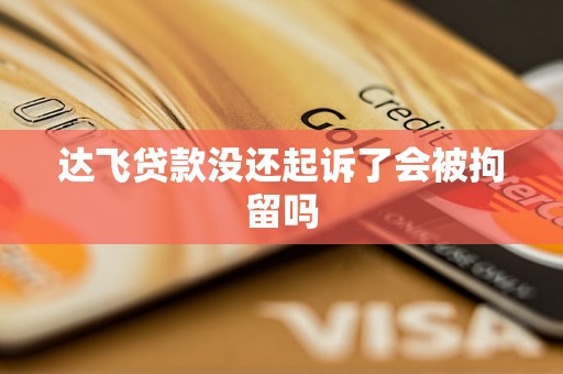 达飞贷款没还起诉了会被拘留吗 达飞贷款没还起诉了会被拘留吗