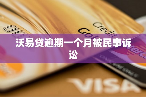 沃易贷逾期一个月被民事诉讼