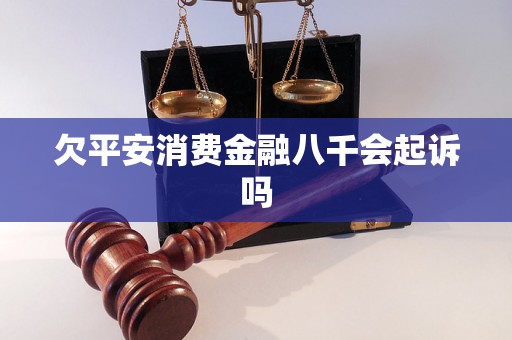 欠平安消费金融八千会起诉吗